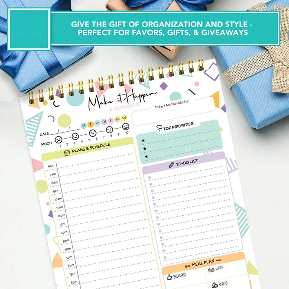 

52 Sheets To Do List Notepad Easy Tear-off Portable A5 Agenda Planner Memo Weekly Planner Schedule Writing Pads Agenda