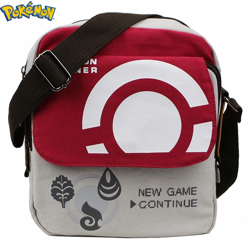 

Pokemon Pikachu Single Shoulder Bag Male Student Pokémon Anime Pokemon Pikachu Poke Ball Crossbody Bag Coin Purse Schoolbag Gift