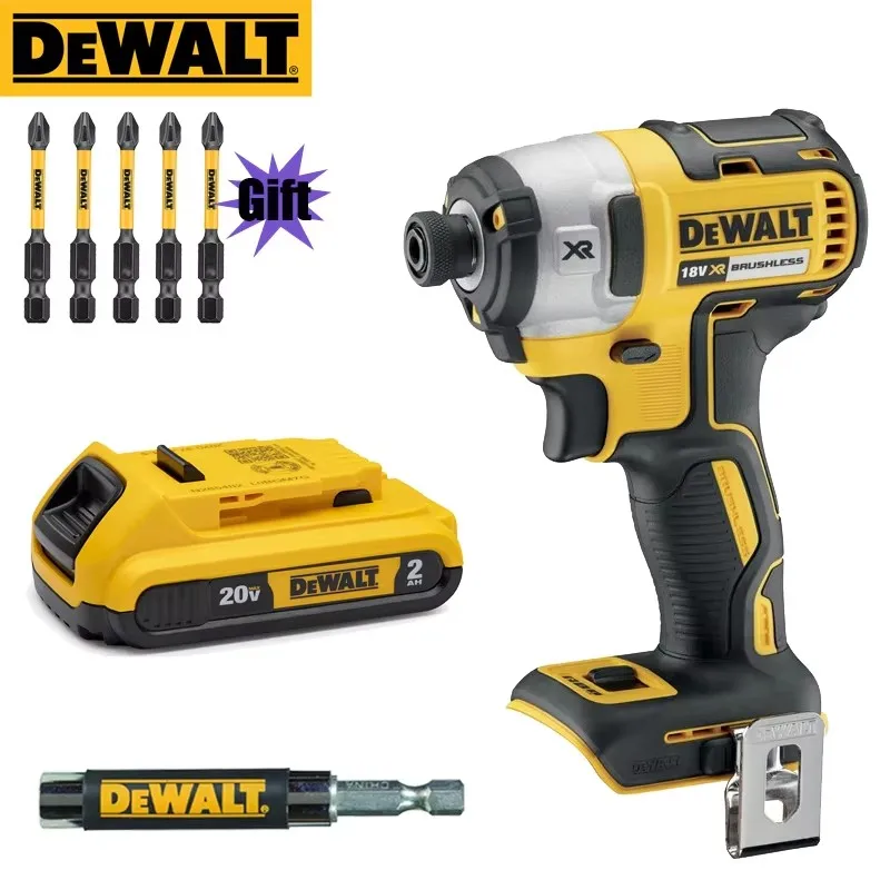 DEWALT Original DCF887 DCB203 Imapct Electric Drill Sets 20V XR 1/4 in Cordless Brushless Electric Wrench Power Tool Series