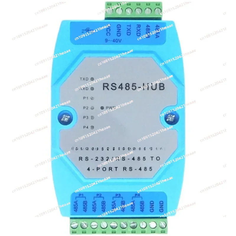 Suitable for  4-way RS485 Hub Splitter Splitter 1 In 4 Out  485 Repeater Industrial Grade Optoelectronic Isolation