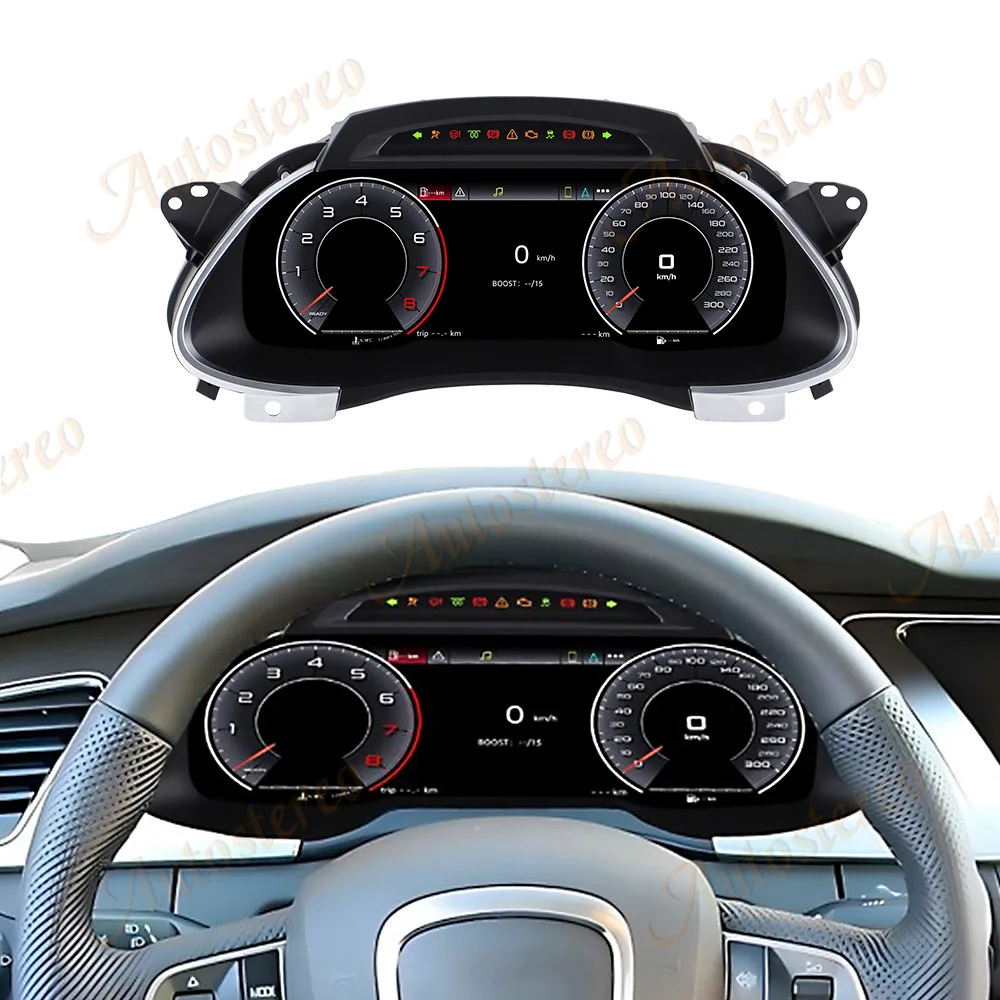

Автомобильный цифровой кластерный одометр для Audi A4 A5 S4 S5 2009-2015, виртуальный кабинет, автомобильный мультимедийный плеер, приборная панель, измеритель скорости, экран