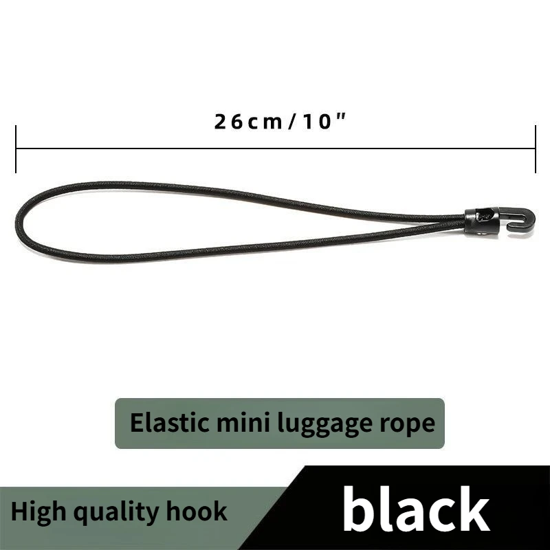 1PCS Luggage rope tied with latex 4MM strap motorcycle flat rope electric car elastic goods with hook elasticity.