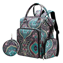 Hot Sell Lagre Capacity Yarn Storage Bag Cashew Flower Knitting Tote Bag Portable Travel Bag With USB Port For Sewing Accessoriy
