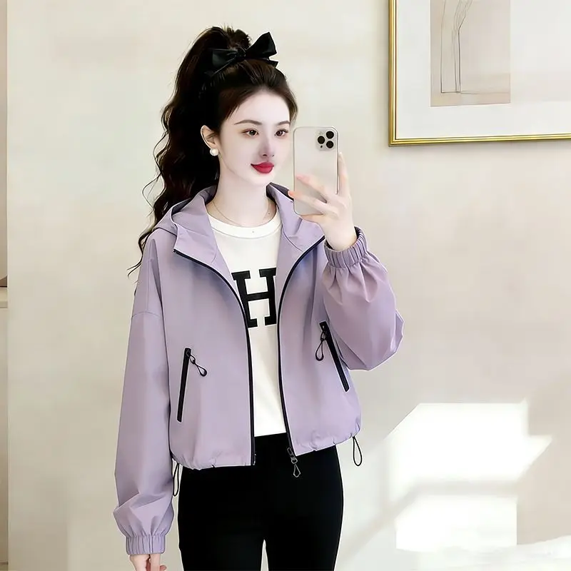 Simple And Thin Windproof Outdoor 2026 New Casual Jacket Fashionable High Temperament Versatile Women's Jacket