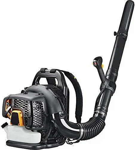 Gas Power Leaf Blower 52CC 550CFM 2 Stroke Backpack for Blowing Vacuuming and Shredding Leaves  Dust Blower Variable Speed