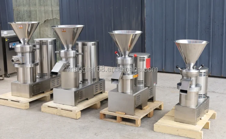 For 220v/380v 4kw 50-100Kg Per Hour Automatic Multi-functional Peanut Butter Grinder Machine Sesame Paste Making Machine