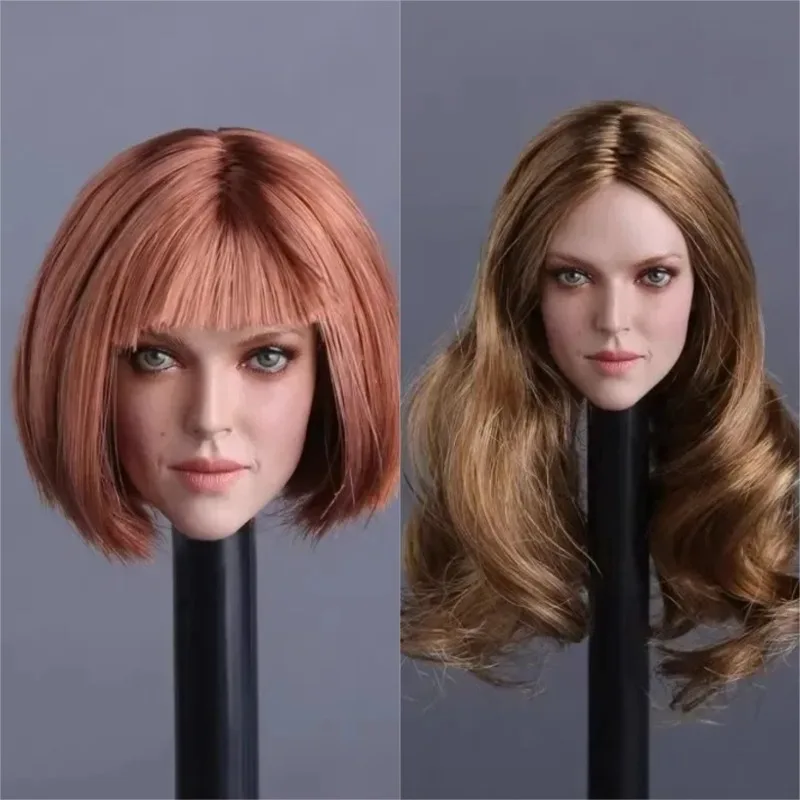 

GC009 1/6 Scale Long Curly Hair American Stars Celebrities Female Soldier Head Sculpt Played Model Fit 12" Wheat Figure PH Doll