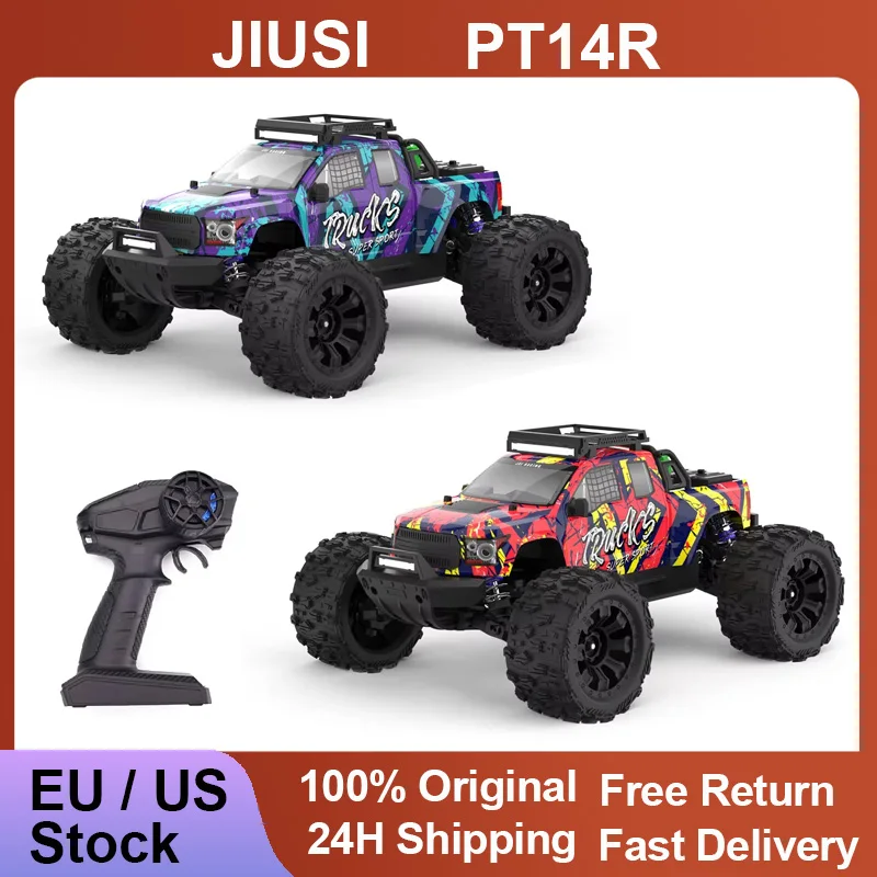 JIUSI PT14R 1/14 RC Car 80km/h High Speed Off-road RC Truck Brushless 2.4G Remote Control 4WD 3S 35C 2200mAh