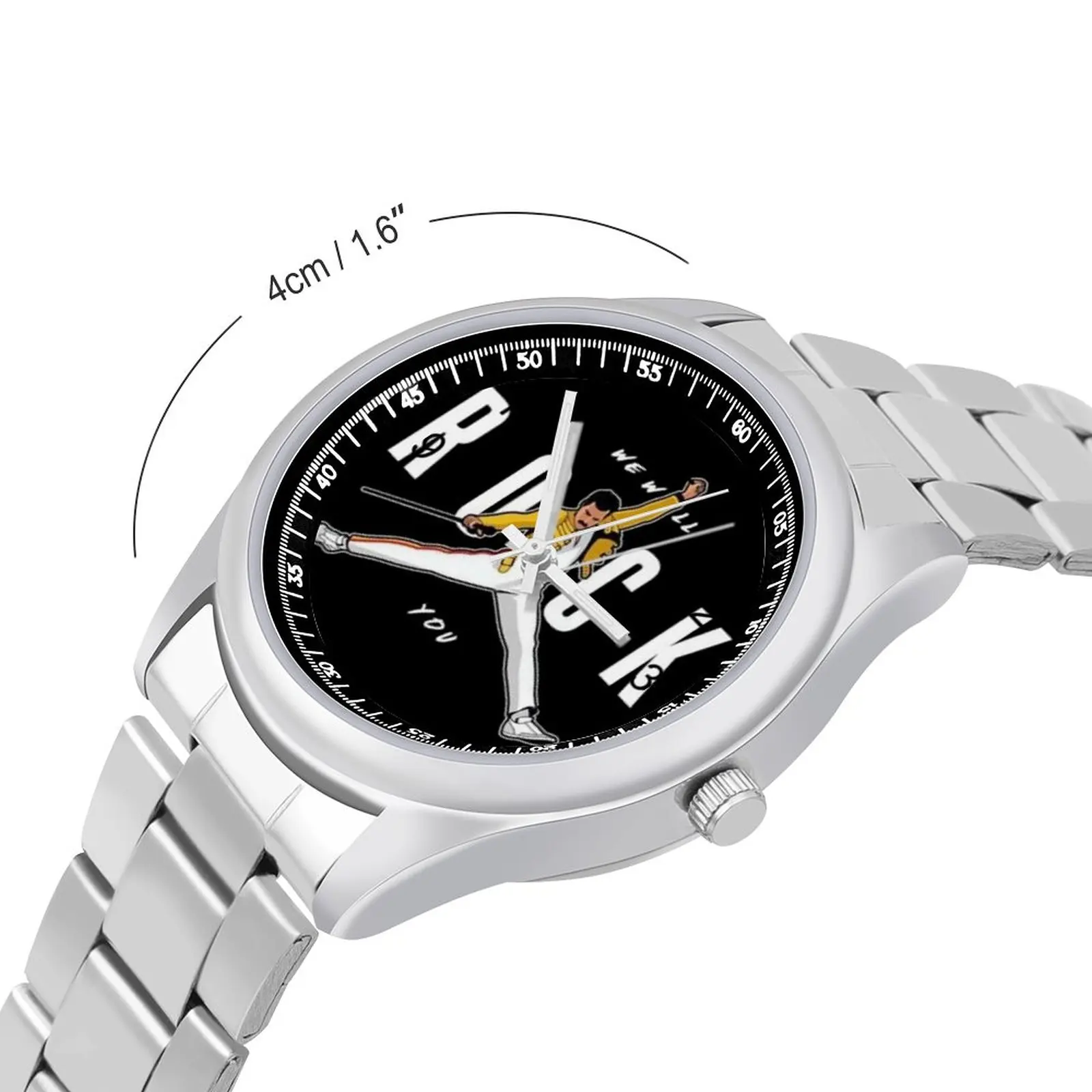 Freddie Mercury Logo Quartz Watch Music Stainless Design Wrist Watch Woman Business Unusual New Wristwatch