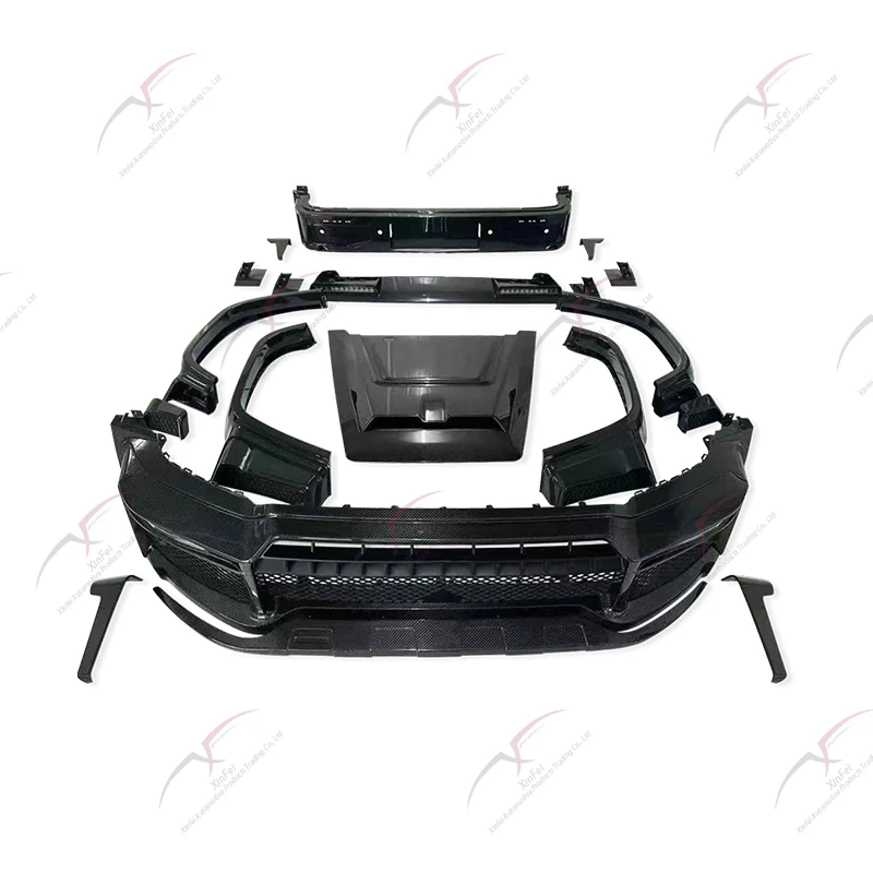 B-type Upgrade Body Kit  for 2024 Mercedes Benz G63 W465 New Carbon Fiber Front Lip&rear Diffuser&hood&wheel Arches&top Light