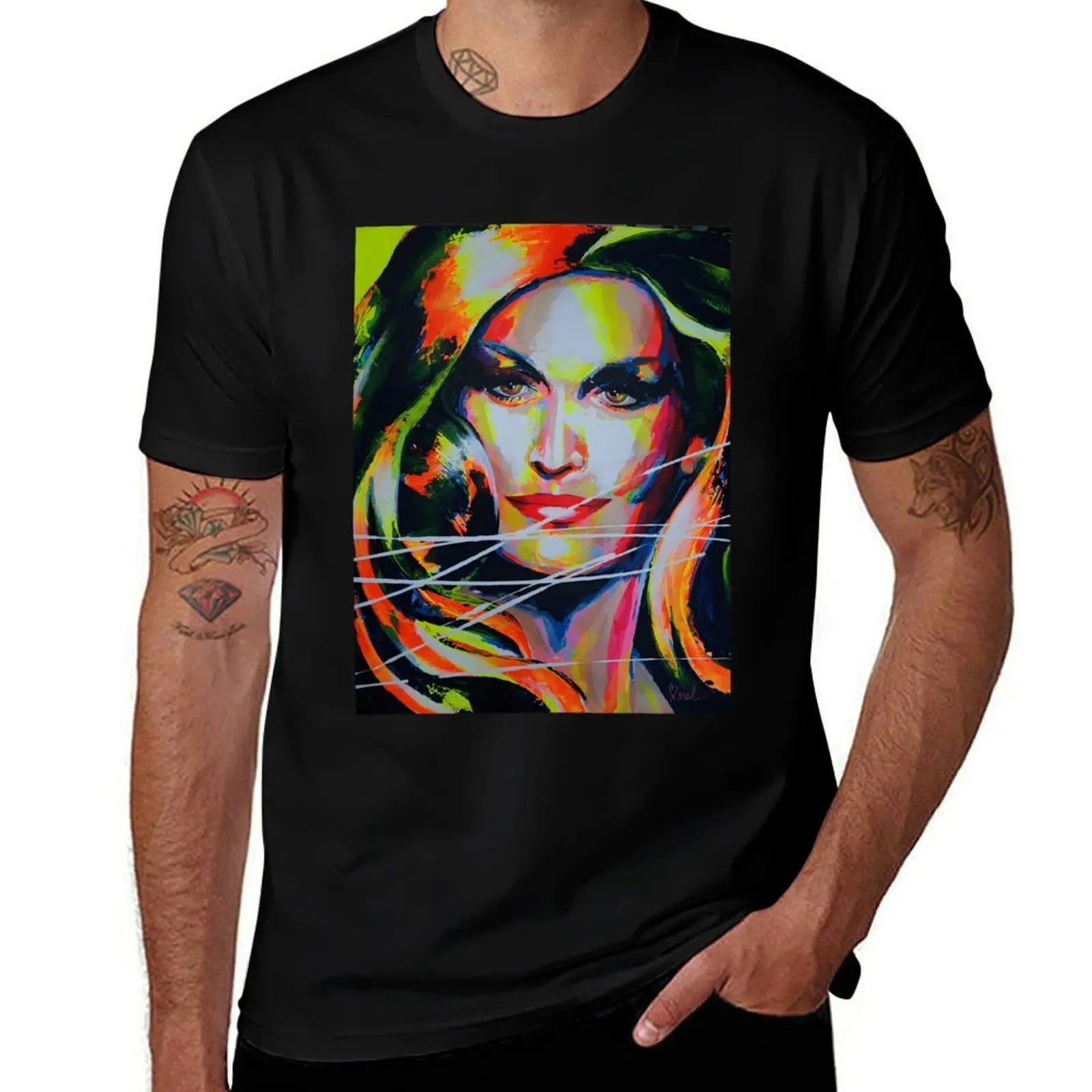 

Dalida Art painting Classic T-Shirt man t shirt cotton high quality t shirts for man cotton funny T-Shirt