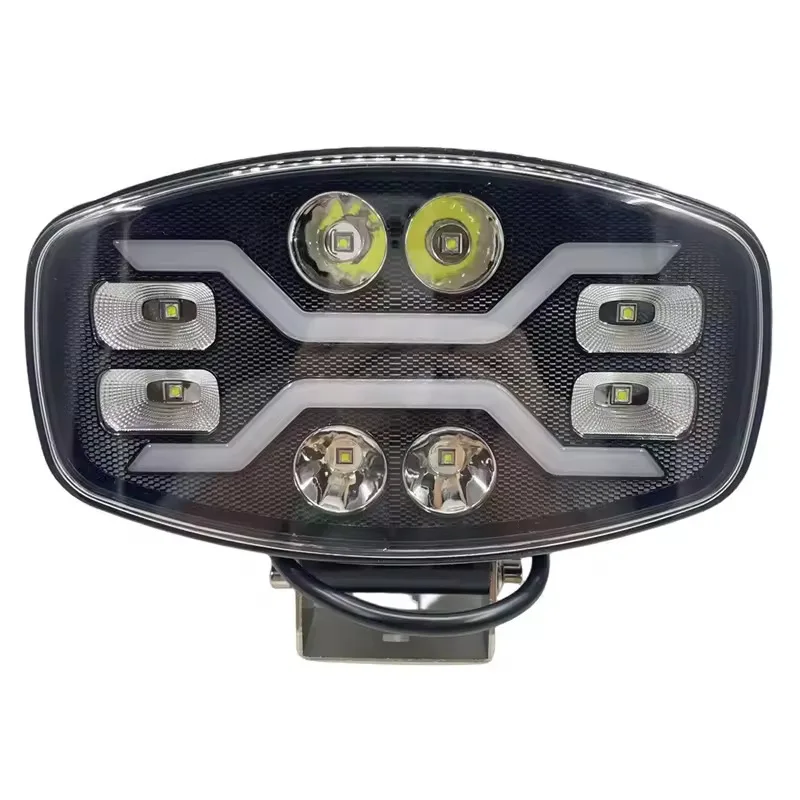 For Vehicles: 9-Inch Square LED Roof Lights, Suitable as Off-Road Spotlights, Truck Auxiliary  & Car Front Driving Light