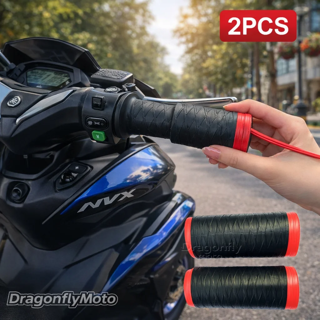 

Силиконовые чехлы на руль мотоцикла для Yamaha NVX 155, Aerox 155, самозатягивающиеся, нескользящие, для мотоциклов.
