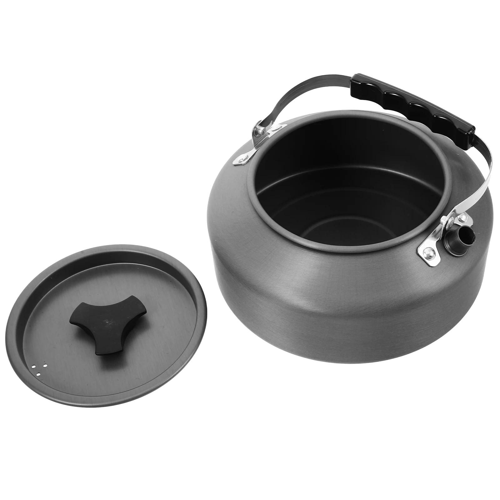 

Portable Water Kettle Camping Tea Pot Aluminium Alloy Stovetop Boiling Pot For Outdoor Hiking Picnic Travel Campfire