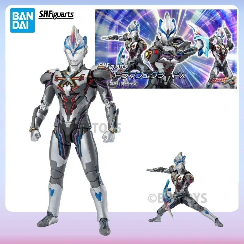 In Stock Bandai S.H.Figuarts Ultraman Series SHF X Transcendent Form Joints Movable Anime Action Figure Collectible Original Box