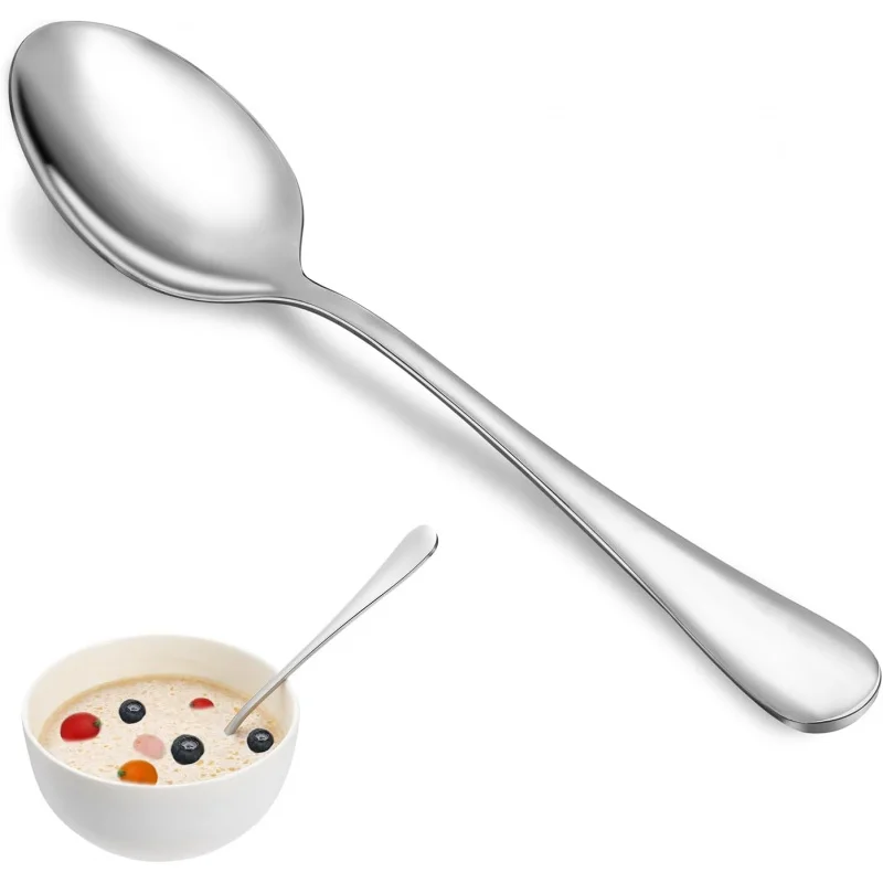 

16 - Piece 7.3" 18/10 Stainless Steel Tablespoons, Durable, Mirror Finished & Dishwasher Safe For Home & Restaurant Use