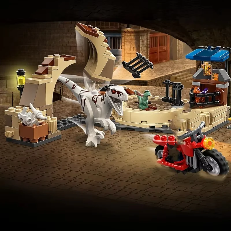 Compatibele sets van derden Dinosaur World Park Series bouwstenen 76949 Giganotosaurus Allosaurus speelgoed
