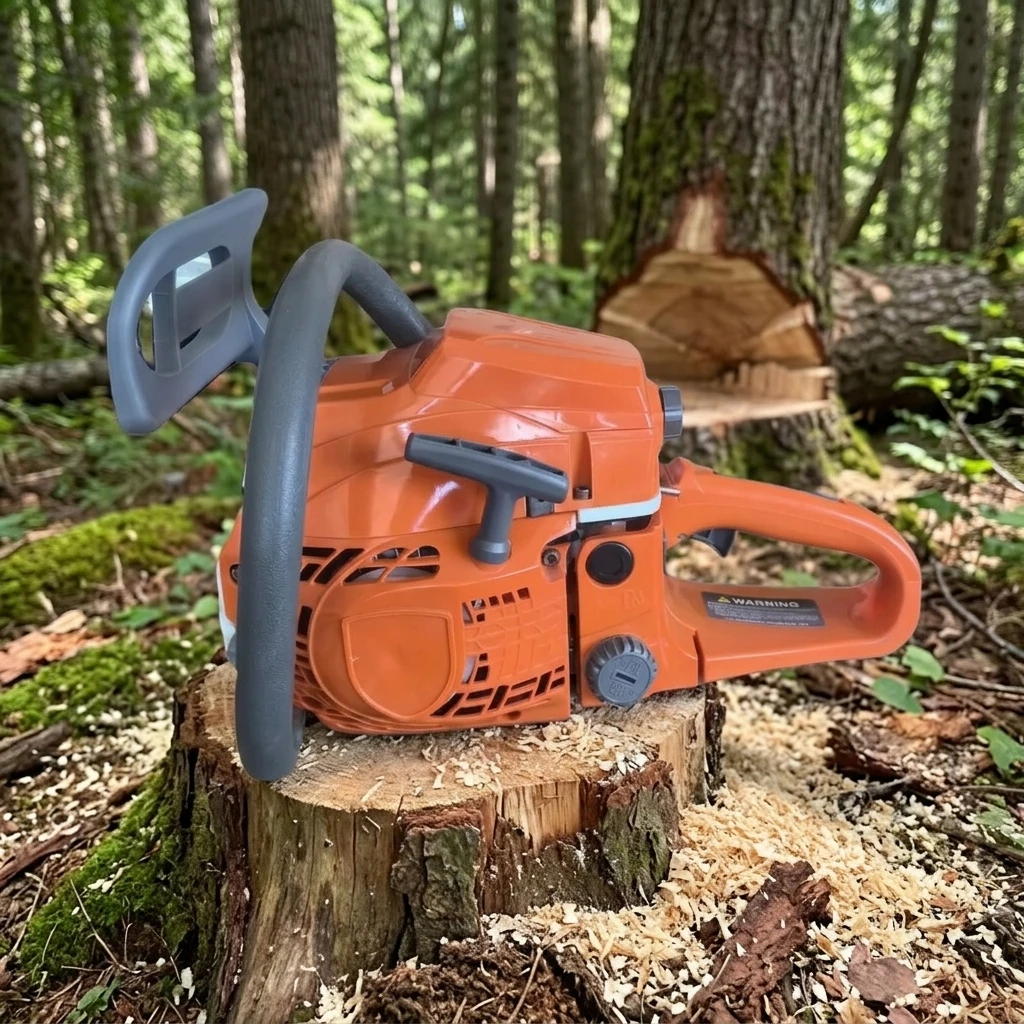 20 Inch 58cc Petrol Chainsaw 2.4KW Heavy Duty Wood Cutting Saw Professional Forestry Logging Machine for Outdoor Garden