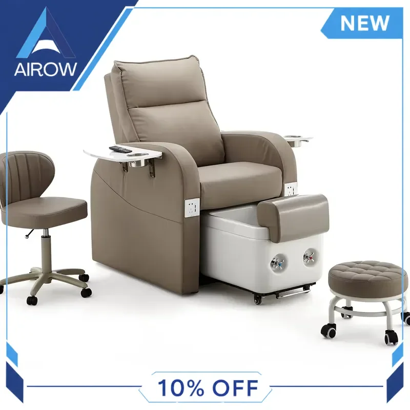 for Beauty Salon Adjustable Reclining Pedicure Chair Manicure Spa Foot Bath Massage Seat Nail Art Furniture Equipment