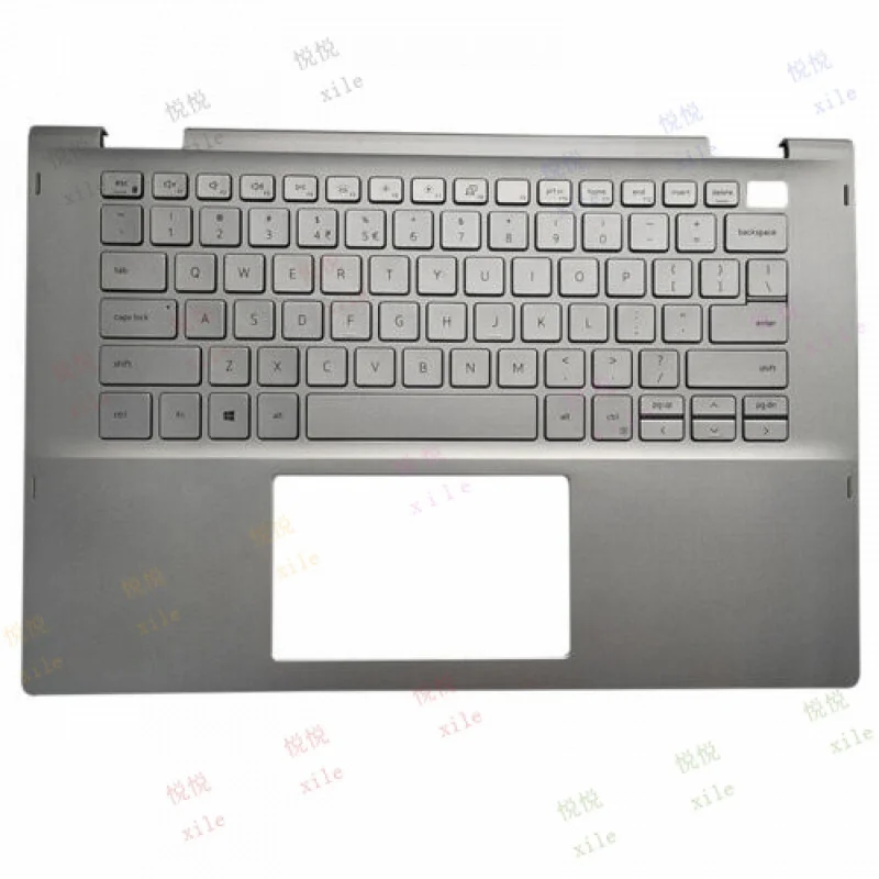 

L+ For Dell Inspiron 14 5000 5400 5406 2-In-1 Silver Palmrest w/Keyboard 0X46H3