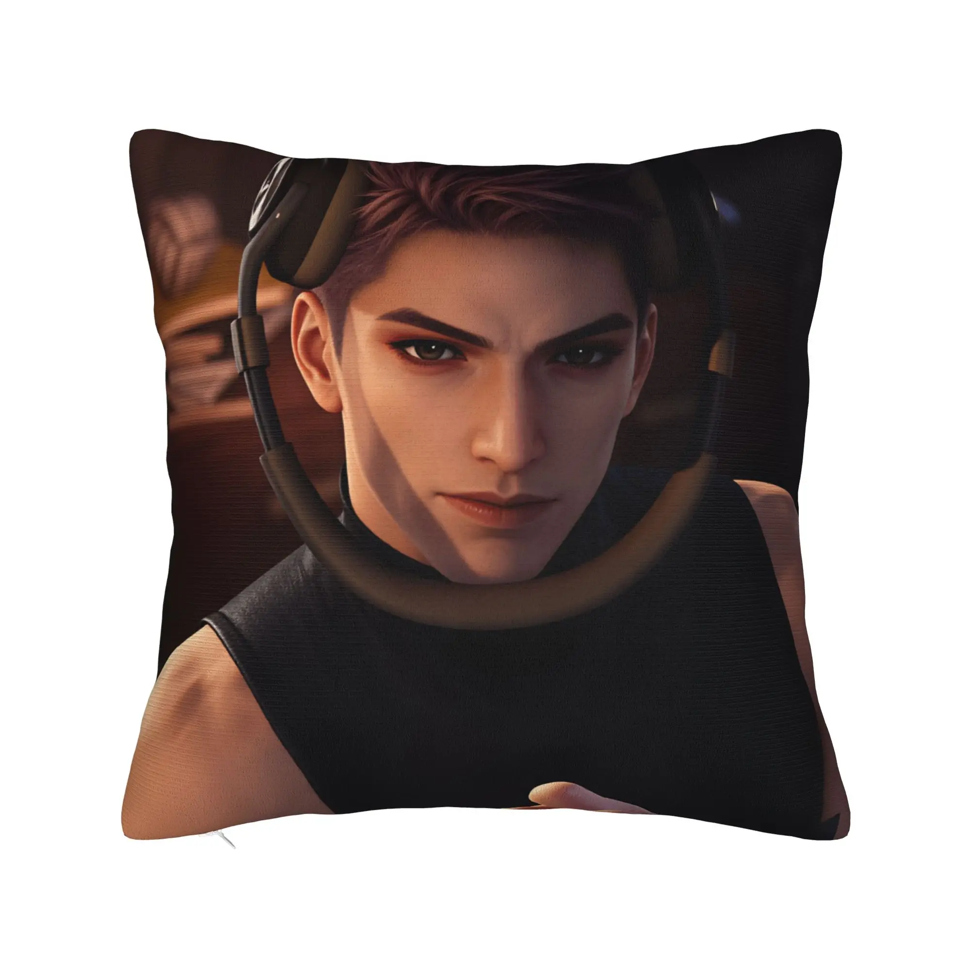 V-Valko L-Love and Deepspace Pillow Case  Design Pillow Cover Novelty Pillowcases For Living Room Chair