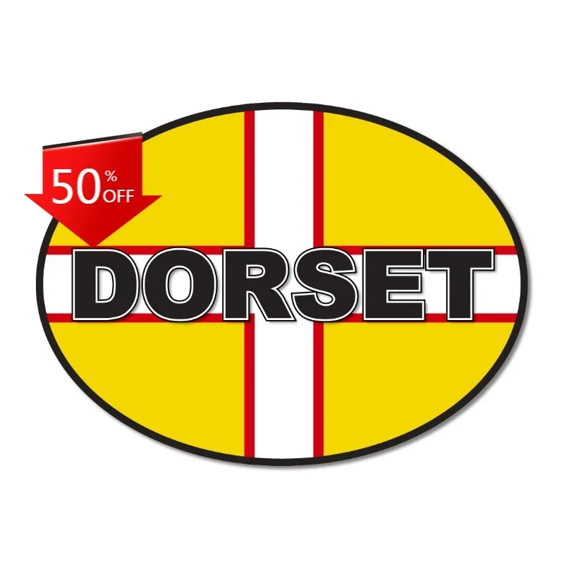 

Dorset Oval Flag Car Van Decal Sticker Camper Windows Windshield Luggage Kayak Suv