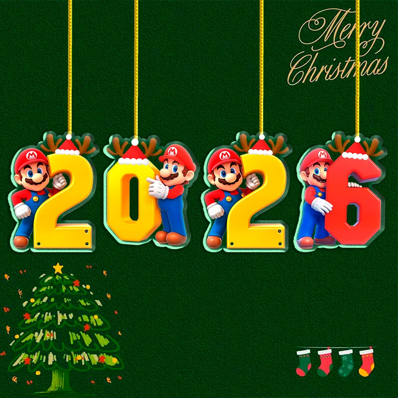 8 см Super Mario Bros акриловый брелок для ключей Декор для рождественской елки Новогодняя вечеринка Марио DIY украшение для сада Рождественский подарок 8 см Super Mario Bros акриловый брелок для ключей Декор для рождественской елки Новогодняя вечеринка Марио DIY украшение для сада Рождественский подарок