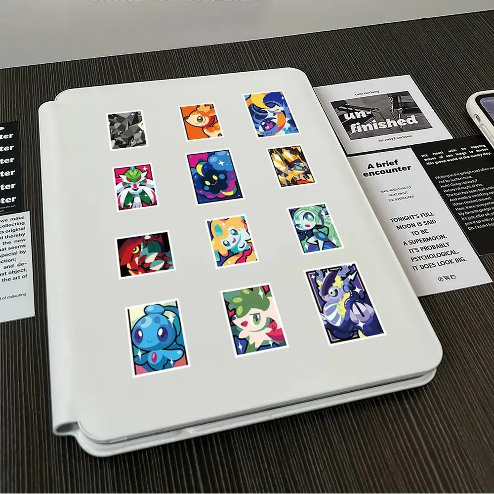 180 Pokémon-Farbblockaufkleber, niedliche Pokémon-Haustiere, kleine Kreaturen, kreative Dekoration zum Selbermachen, exquisites Geschenk für Kinderzimmer – Detail 9