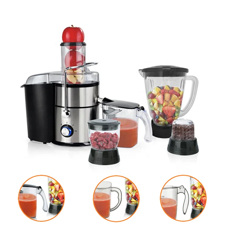 

1200W Blender Juicer Electric Plug 2-Speed Glass Container Stainless Steel Commercial Household Hotel Powerful Wholesale Machine