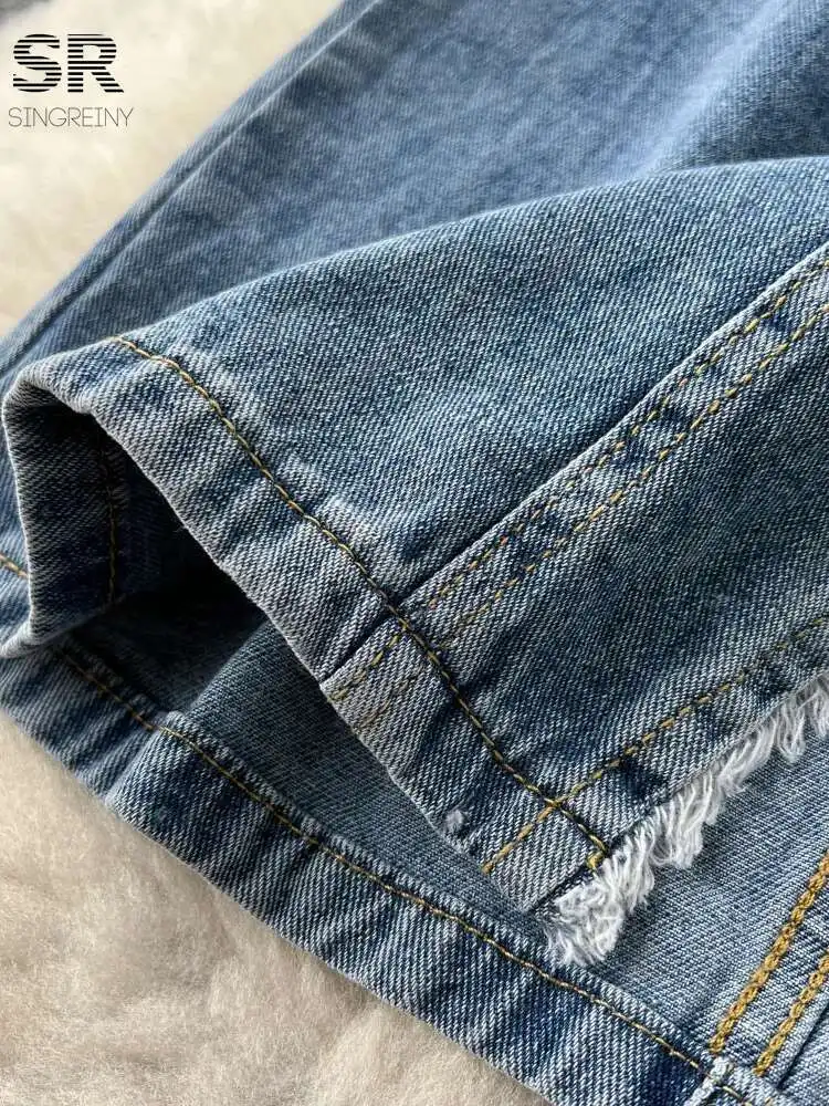 BabYoung Sexy Split Denim 2024 Herfst Ritsvak Ontwerp Bodycon Koreaanse Stijl Mode Basics Streetwear Vrouwen Rok