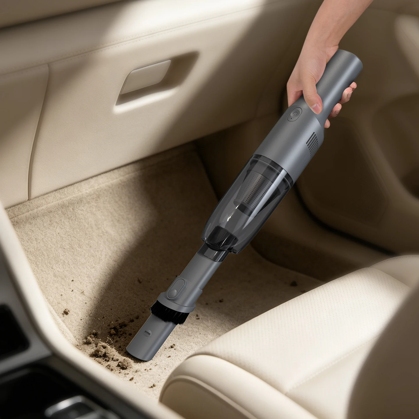 New Mini Portable Vacuum Cleaner, Large Capacity High Power Cordless Vacuum for Home & Car Use