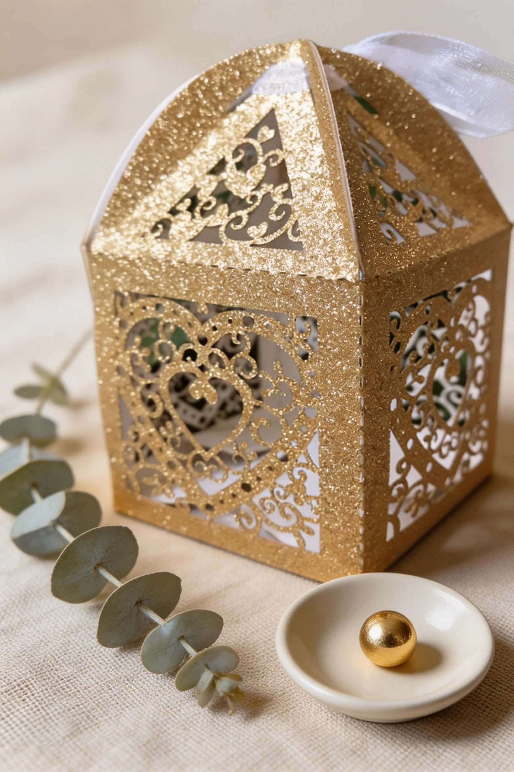 10Pcs Glitter Gold …