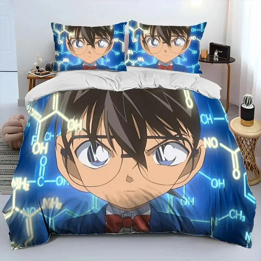 

3D Print Detective Anime Conan Cartoon 3D Duvet Cover Bedding Set Comforter Linen Pillowcases Home Decor Single Double Twin King