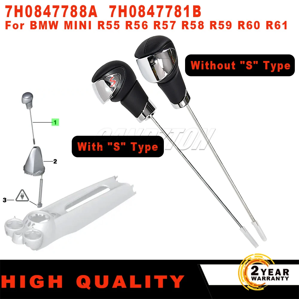 

Новая ручка переключения передач для автоматической коробки передач 25167584239 для BMW MINI R55 R56 R57 R58 R59 R60 R61, автомобильные аксессуары