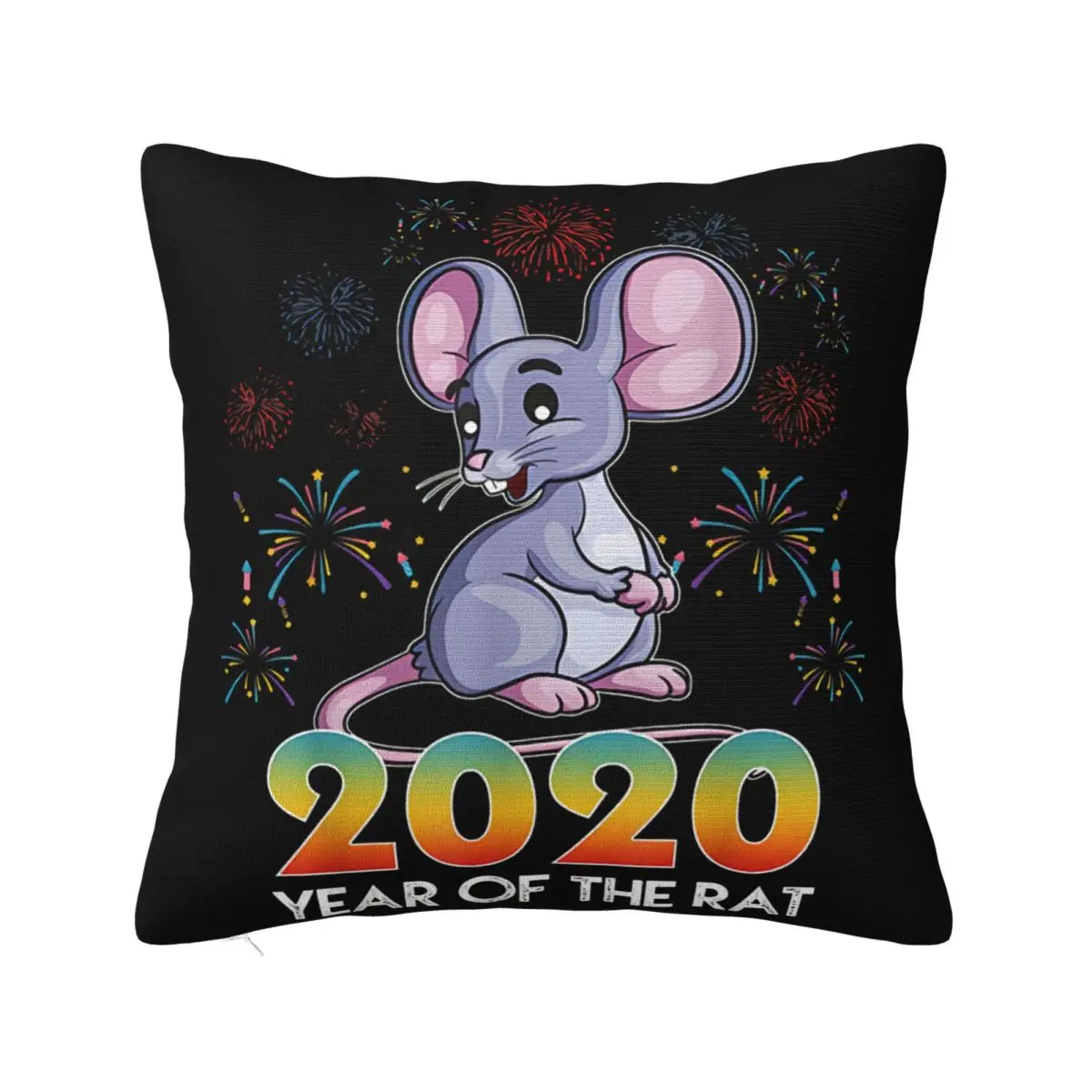 

New Year 39 S Eve Of The Rat Gift Chinese Happy New Year 2020 Funny Giftma Pillow Case