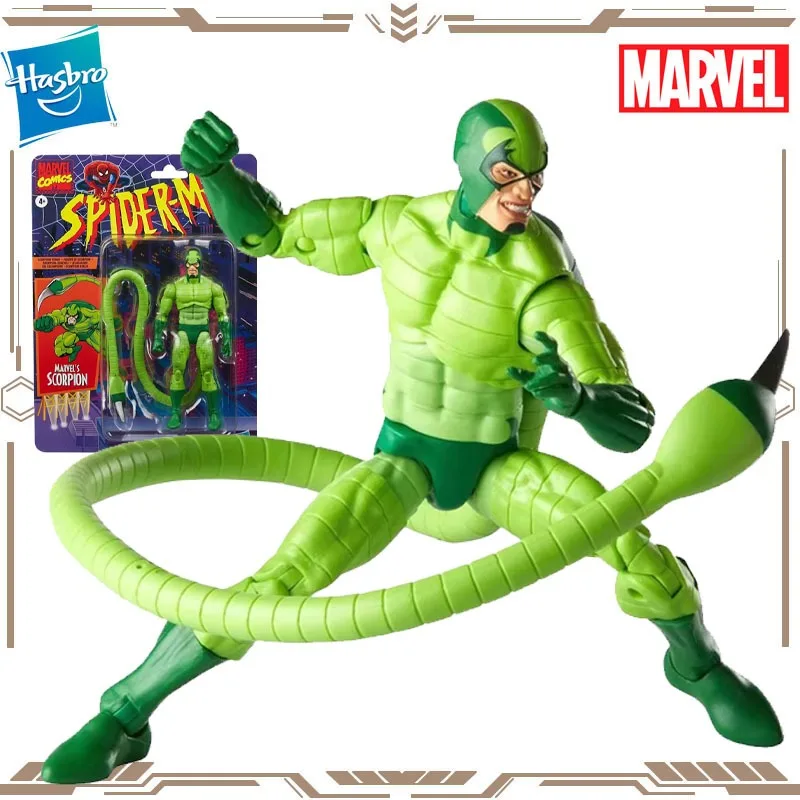 

Оригинальная фигурка Hasbro Marvel Legends Spider-Man Scorpion, 6 дюймов, игрушки для мальчиков и девочек, подарок, коллекционная модель, украшения
