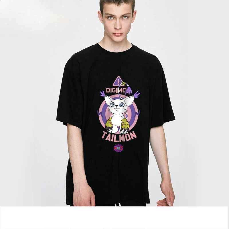 2026 Digimon T-shirt Boudoir Clothes Di Lu Beast Ancient Beast Day Comic and Cartoon Joint Clothing Short Sleeves