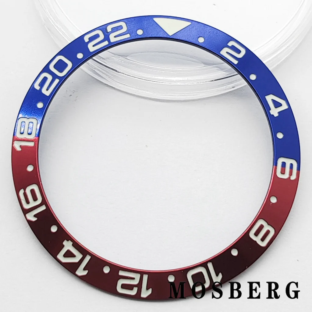 38 مللي متر ساعة سيراميك الحافة الأخضر مضيئة إدراج قطر 38 مللي متر * 30.5 مللي متر الساعات حلقة صالح 40 مللي متر ساعة اكسسوارات أجزاء