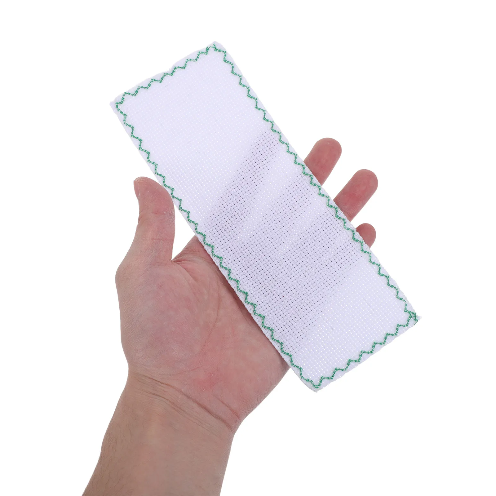 10Pcs Blank Cross Stitch Bookmarks Embroidery Cotton Lace Edge DIY Fabric Sewing Bookmark Crafts 7.5x2.8 Inches