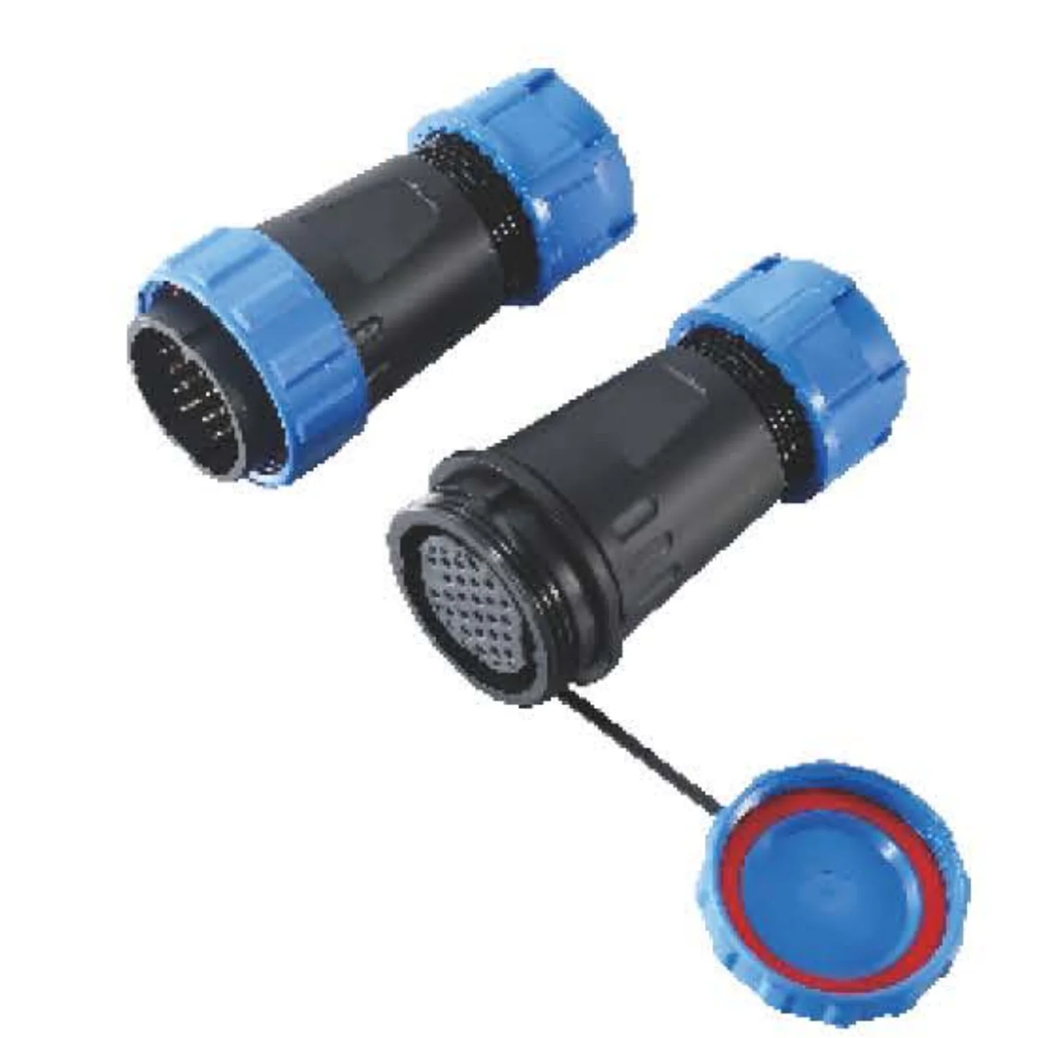 SP28D Butt series Welding free waterproof aviation plug male/female butt wire connector 2/3/4/5/7core industrial socket