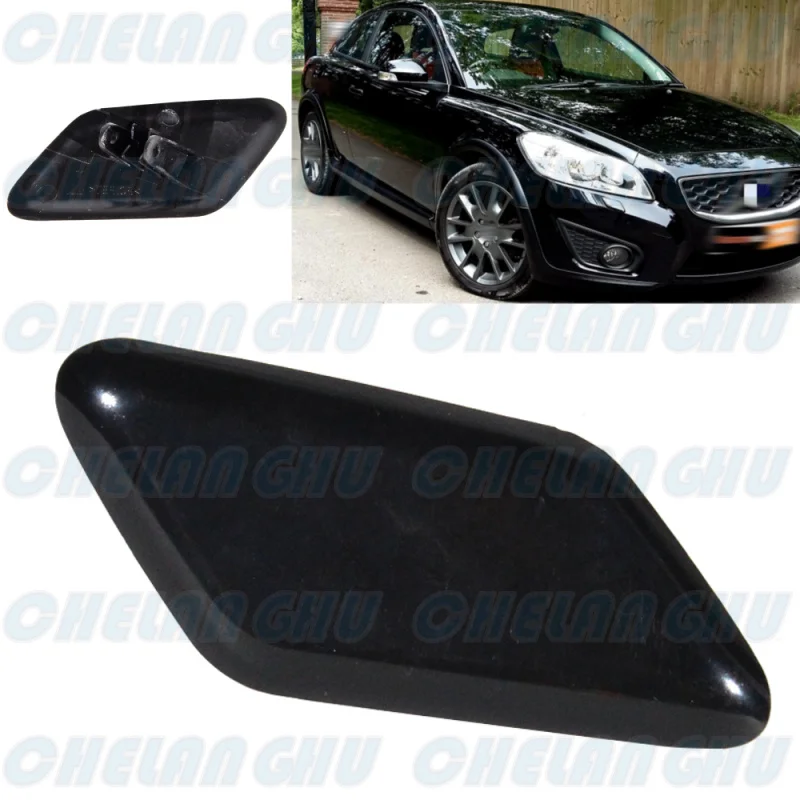 

For Volvo C30 2010 Right Side Front Headlight Headlamp Washer Nozzle Cylinder Jet Washer Cover Cap 39863944