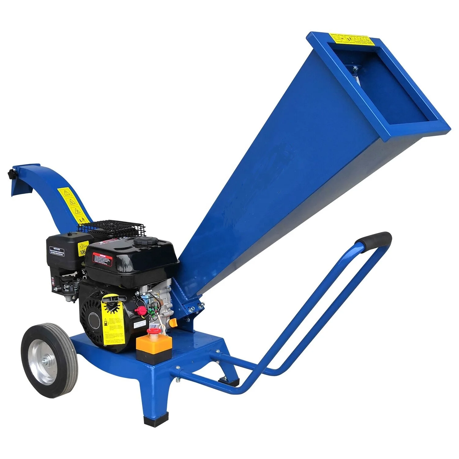 7.0hp Electric Sawdust Wood Branch Crusher Machine Gasoline Engine Wood Chipper Shredder Machine