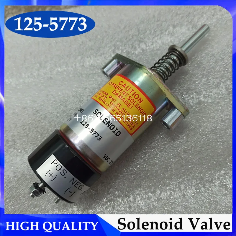 125-5773 125-5774 12V/24V 3306 3204 3304 3406 Excavator Engine Stop Solenoid Fuel Flameout Solenoid Valve 1255773 1255774