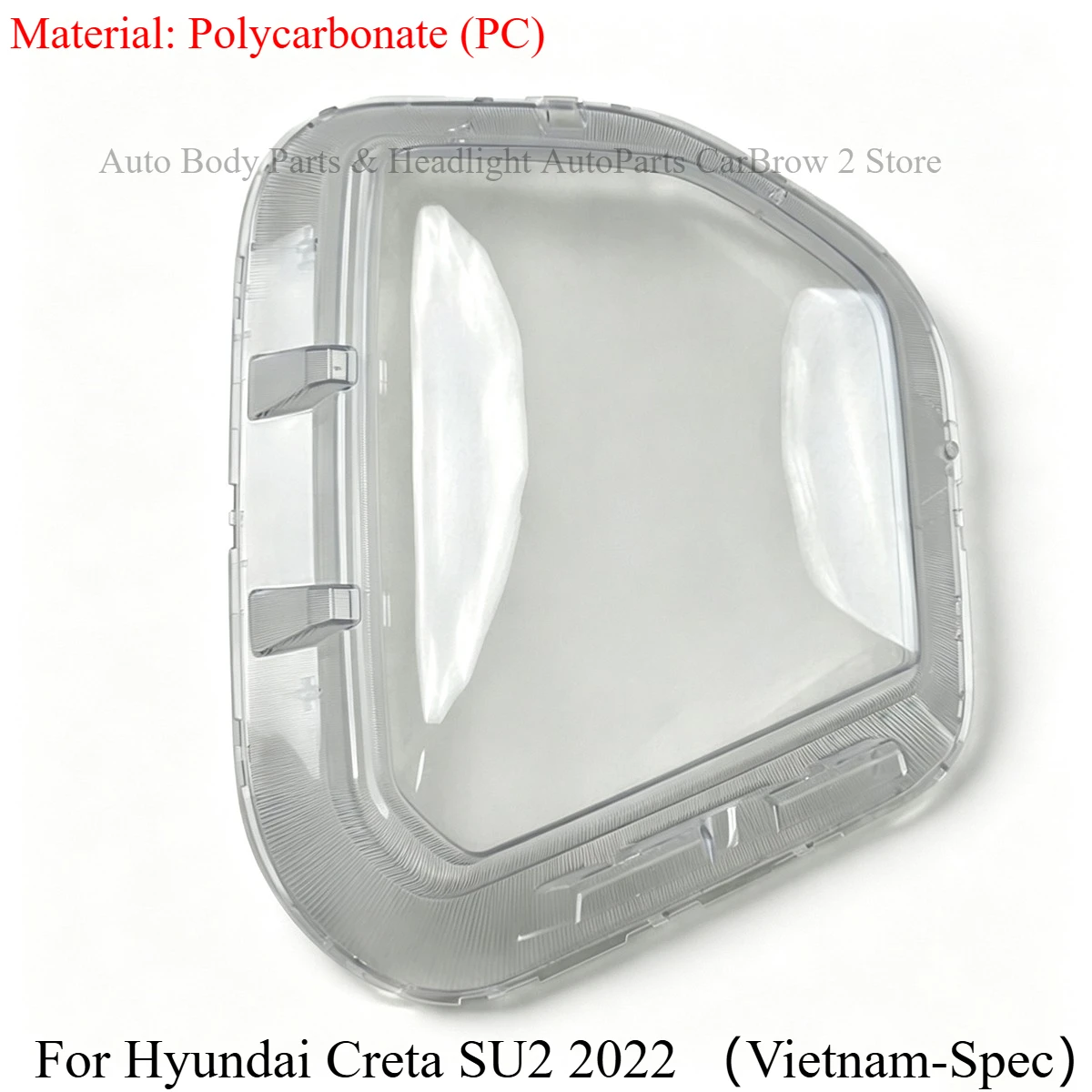Auto PC Headlamp Lens Shell Fit For Hyundai Creta SU2 2022 (Vietnam‑Spec) Car Lamp Outer Mask Replace Hazy Aged Lamp Housing