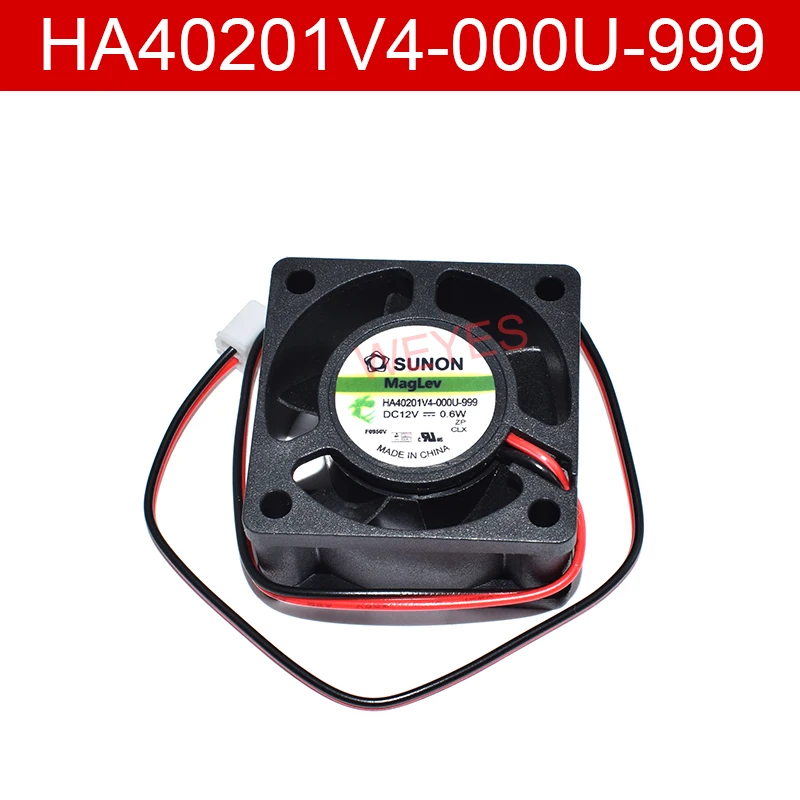 NEW FOR Sunon HA40201V4-000U-999 DC12V 0.6W 2 Lines Square Cooling Fan