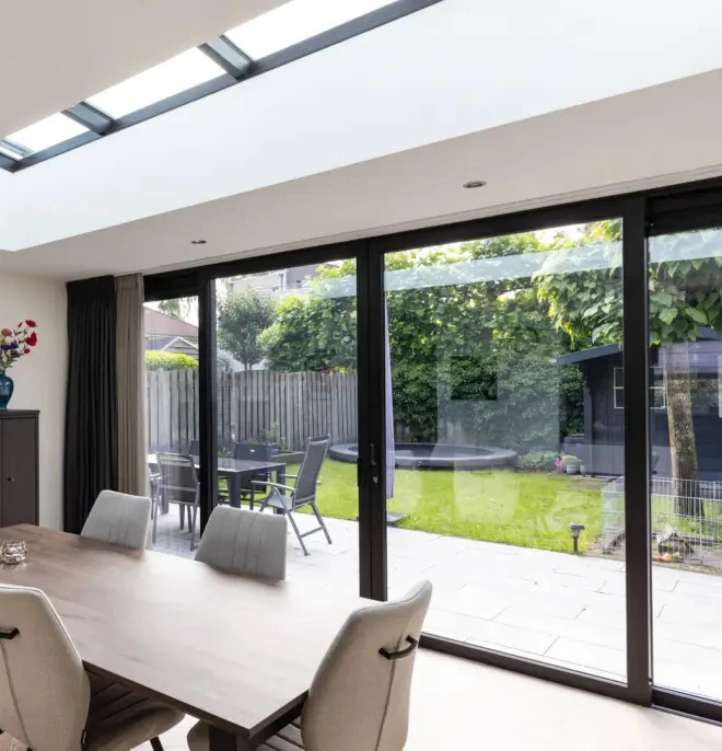 

Patio Sliding Door Sound Insulation Villa Minimalist Slim Frame Design Glass Slide Doors for Home System Sliding Glass Door