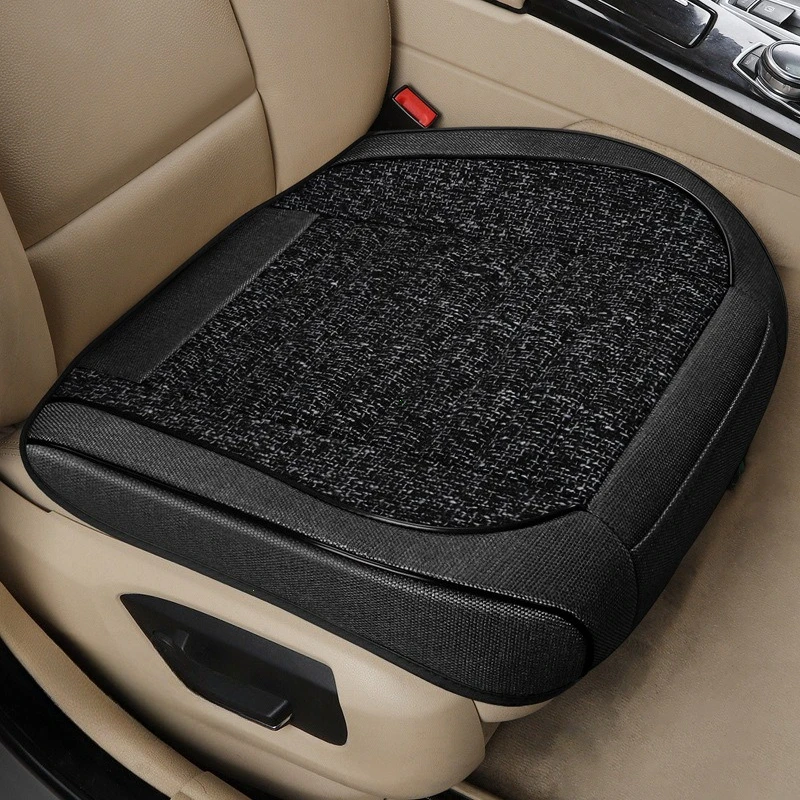 Universal Split Seat Fully Surrounded Linen Car Seat Cover Breathable Comfortable High Quality Flax Cushion Full Seats Cover