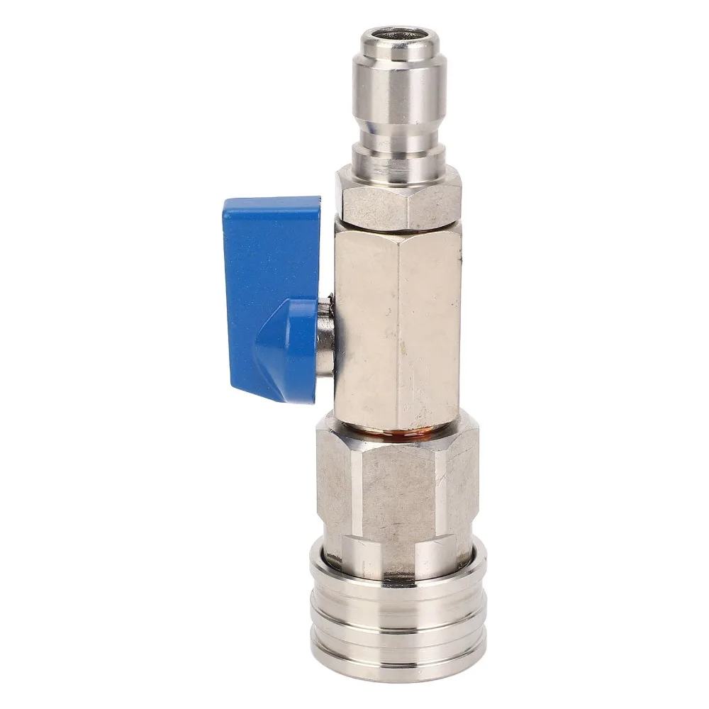 Stainless Steel High Pressure Washer Ball Valve 4500PSI High Pressure Quick Connect Ball Valve 3/8 Inch