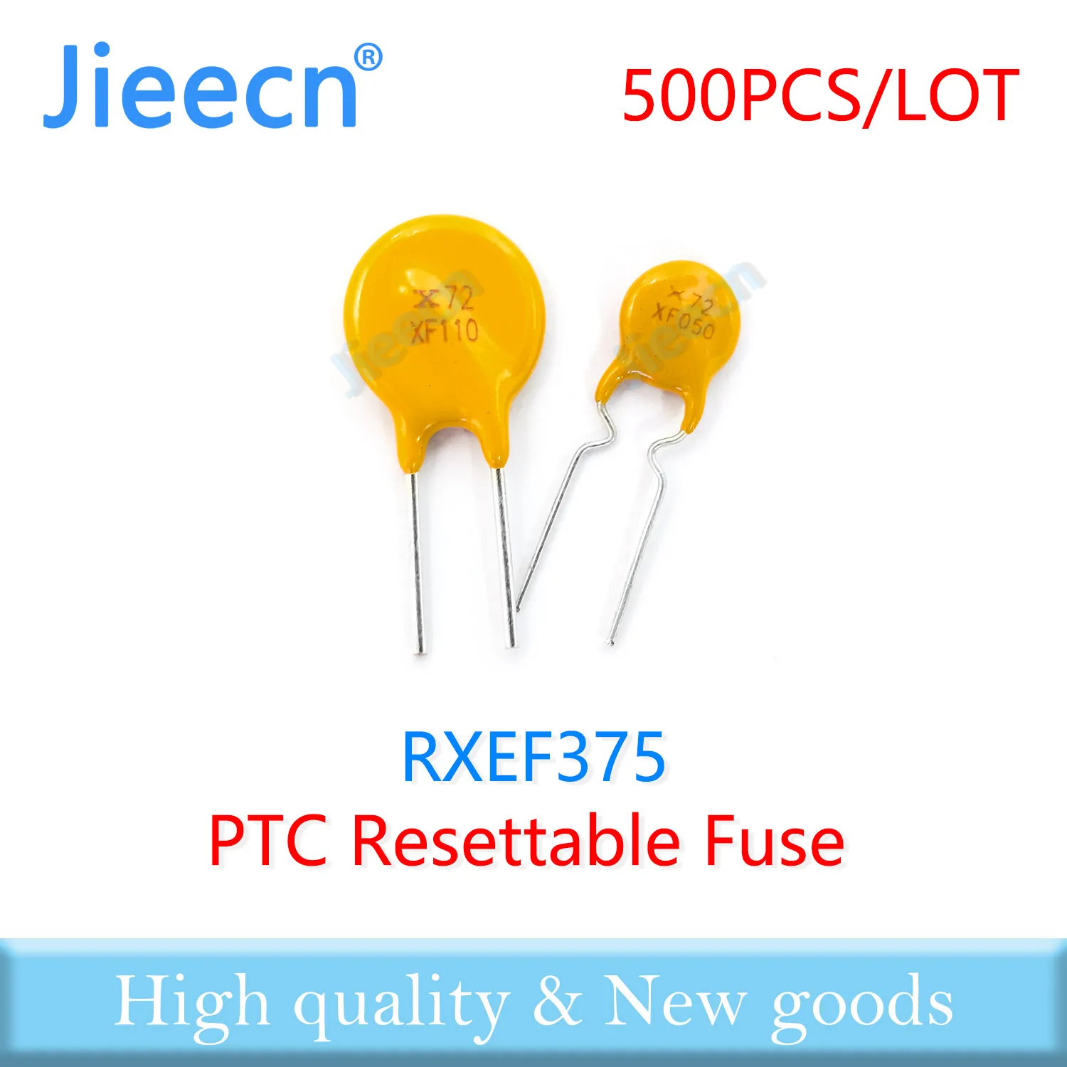 

Jieecn 500PCS RXEF375 72V 3.75A XF375 Resettable Fuse PTC DIP Chinese High Quality