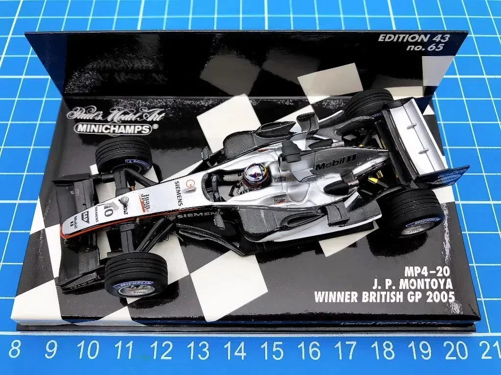 Minichamps 1:43 F1 MP4-20 2005 Montoya Britain Simulation Limited Edition Resin Metal Static Car Model Toy Gift